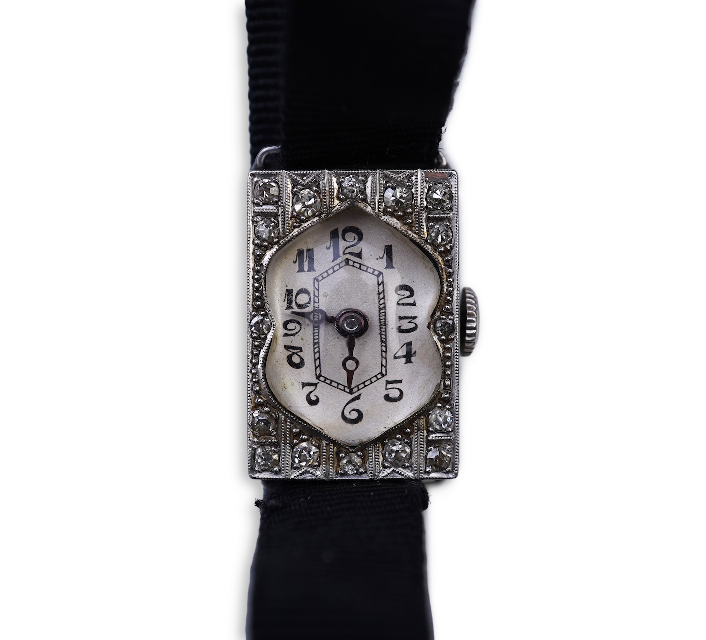 An Art Deco lady's diamond cocktail watch, 1920s